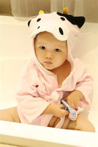 Cartoon Cute Animal Modeling Baby Bath Towels Baby Bathrobes Cotton Children's Bathrobes Baby Hooded