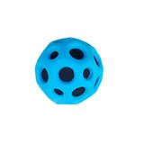 Hole Ball Soft Bouncy Ball Anti-fall Moon Shape Porous Bouncy Ball Kids Indoor Outdoor Toy Ergonomic Design